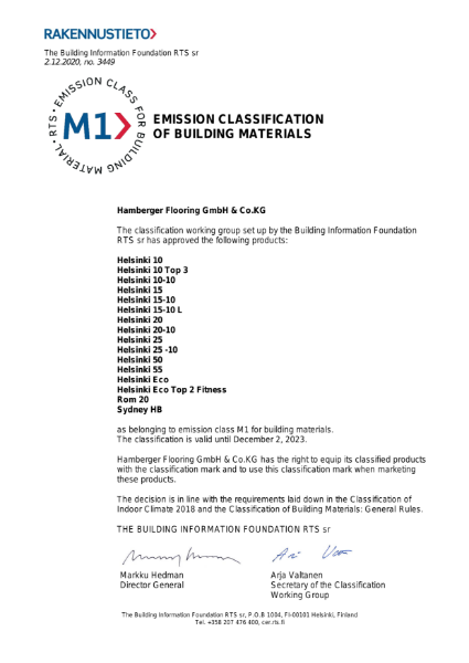 M1 emission classification