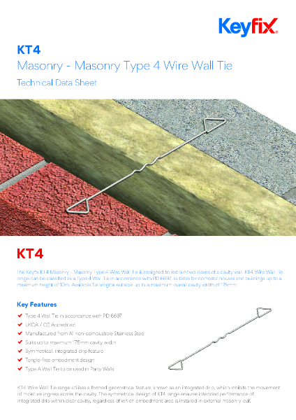 Keyfix KT4 Type 4 Wire Wall Tie