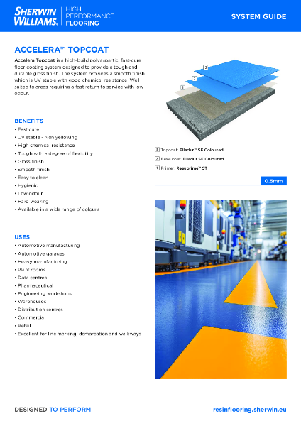 Accelera™ Topcoat System Guide