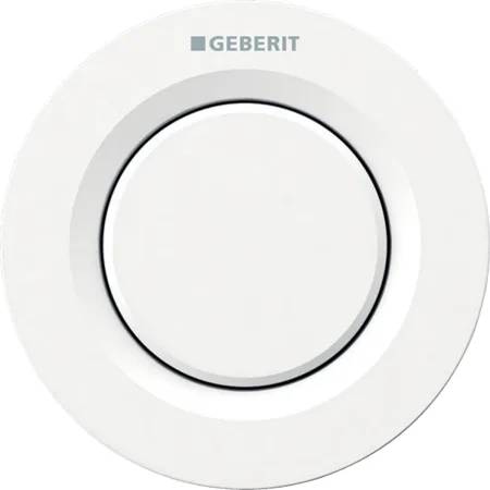 Geberit Type 01 remote flush actuation, pneumatic, round, for single flush, for Sigma concealed cistern 8 cm, concealed actuator
