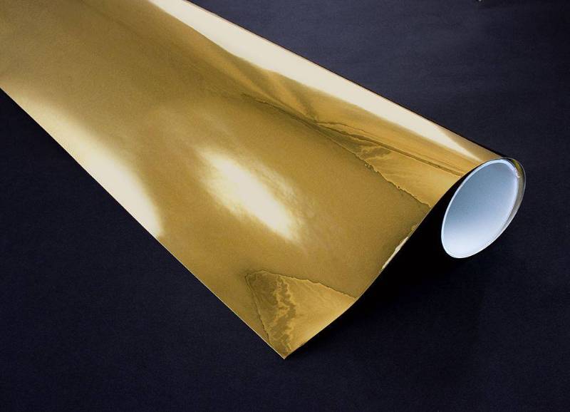 SXS-M5005 Gold Opaque Metal Mirror - Decorative Opaque Film for Glass