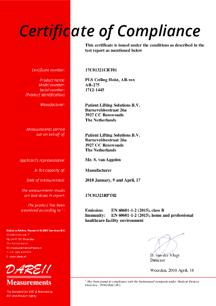 Certificate of Compliance