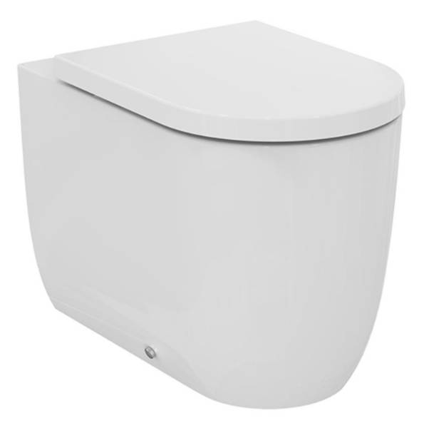Blend Curve back to wall toilet bowl with horizontal outlet