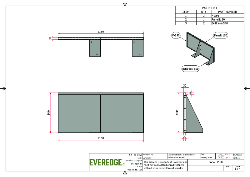 Retaining Wall CAD Drawing