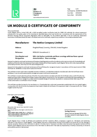 QA Certificate
