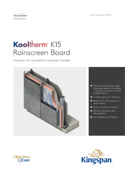 Kooltherm K15 Rainscreen Board - 07/23
