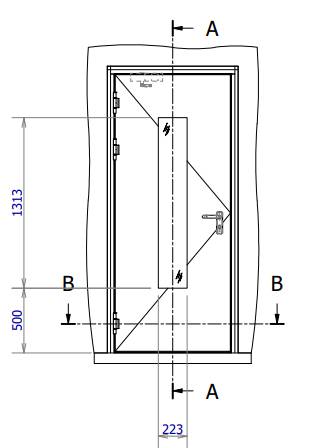 Drawing P002 - M41 single leaf internal door block frame