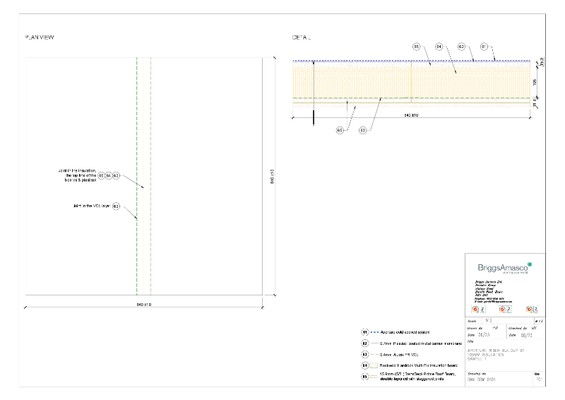 BAM-DRW-0101 --- Aperture Riser Buildup 01 - 105MM Insulation Sample 1