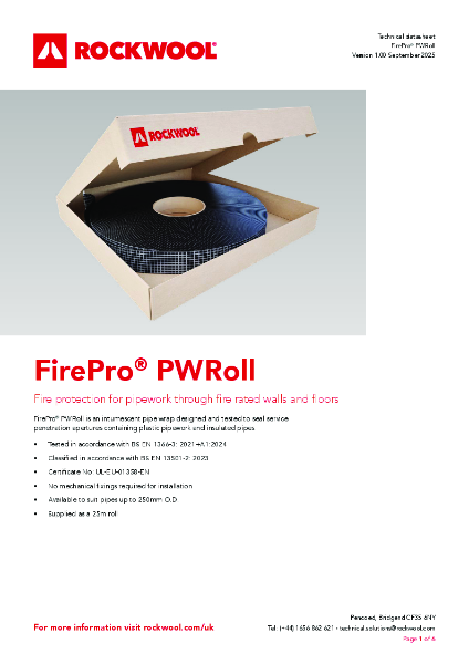 FirePro® PWRoll - Product Data Sheet