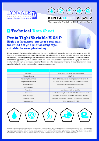 Penta Tight V.SD Technical Data 2025