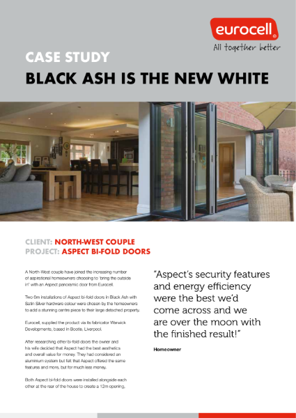 North-West Couple Aspect Bi-Fold Case Study