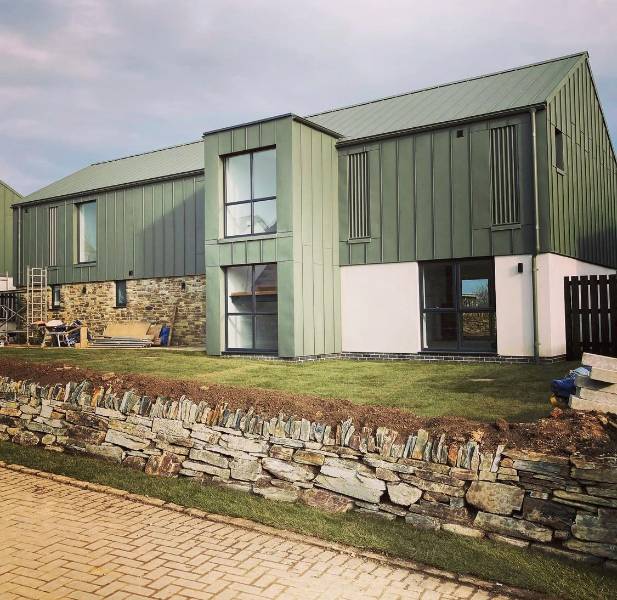 Traditional Textures Aluminium Standing Seam Facade Cladding