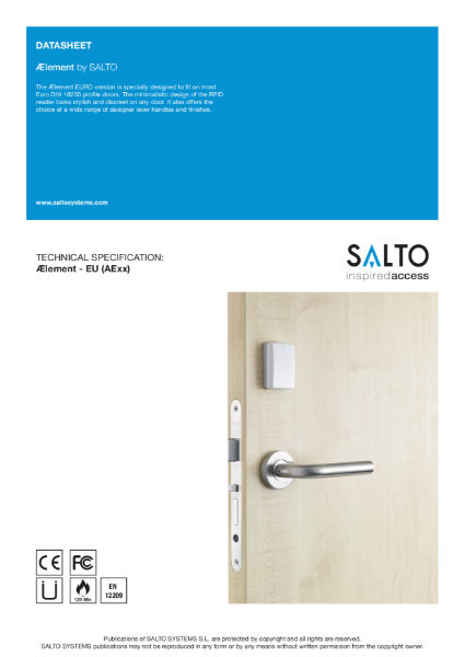 SALTO Aelement Datasheet