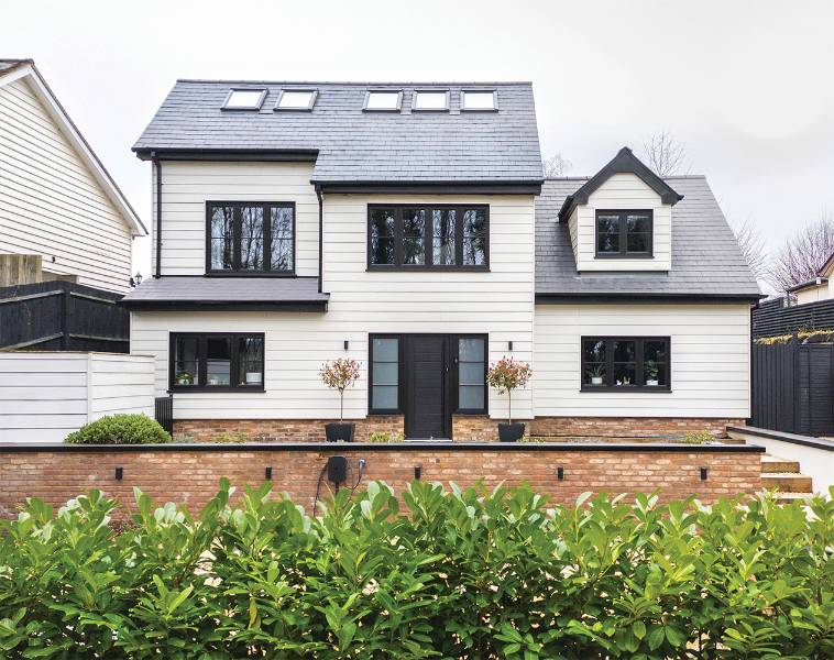 Contemporary Family Home with Cream Fibre Cement Cladding