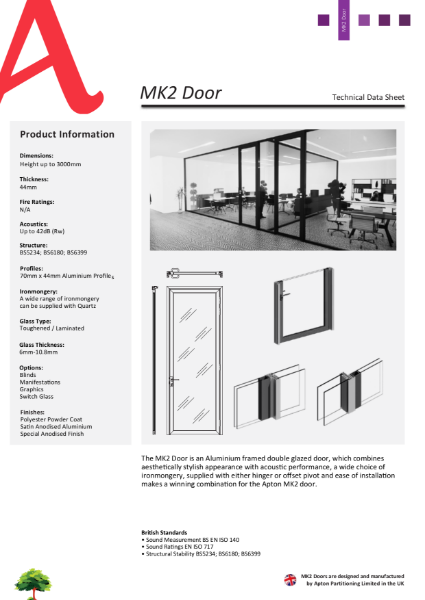 MK2 Door Double Glazed