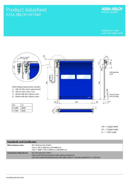 ASSA_ABLOY_HS7040_Product_Datasheet