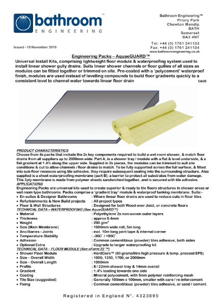 Engineering Pack AquaeGuard
