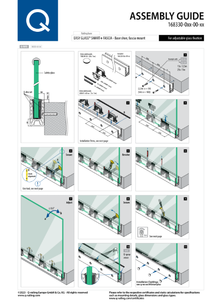 Easy Glass Smart+ fascia-mount manual