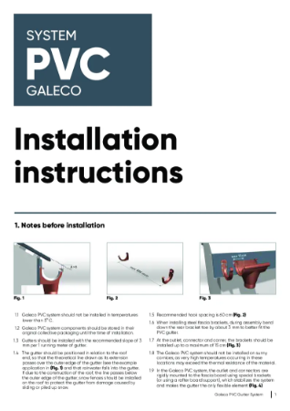 Assembly Instructions Galeco PVC