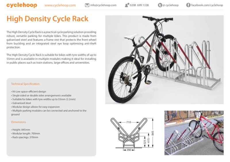 High Density Cycle Rack
