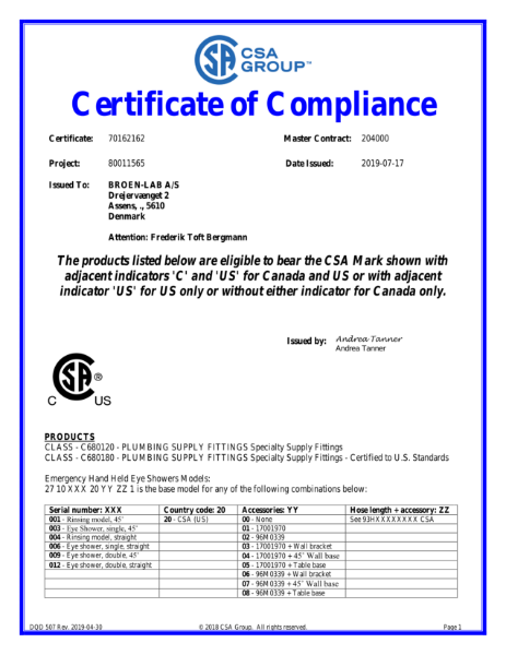 Certificate of Compliance