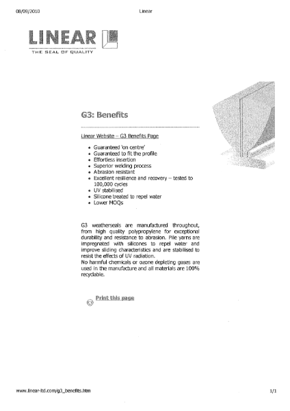 Linear Weatherpile Info