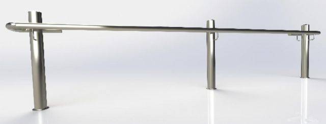 ASF 5002 Stainless Steel and Steel Post and Rail System