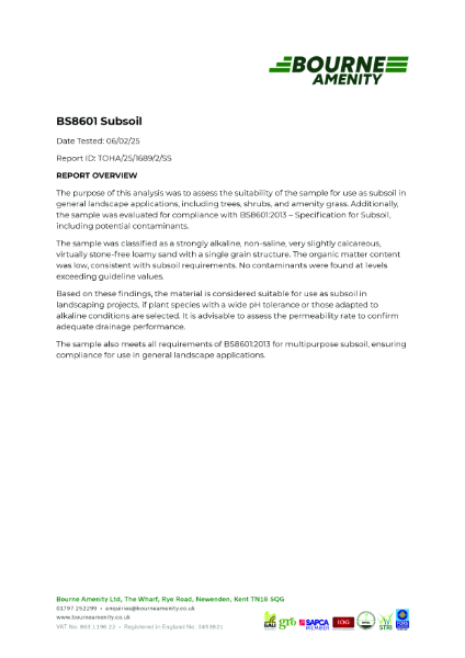 BS8601 Subsoil