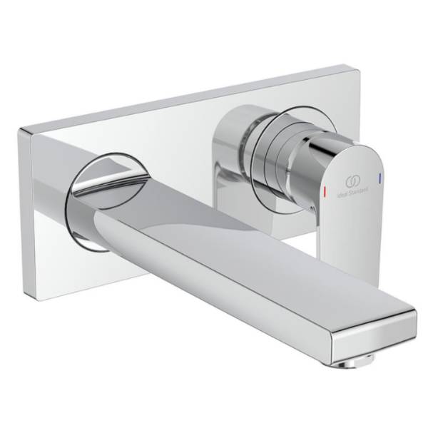 Edge Single Lever Wall Mounted Basin Mixer