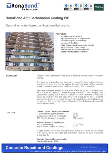 RonaBond Anti-Carbonation Coating WB
