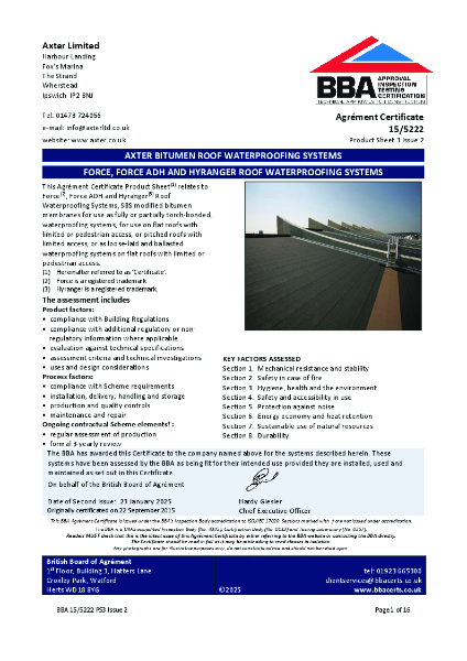 BBA-Axter-Force, Force ADH, Hyranger-15-5222 PS3 issue 2