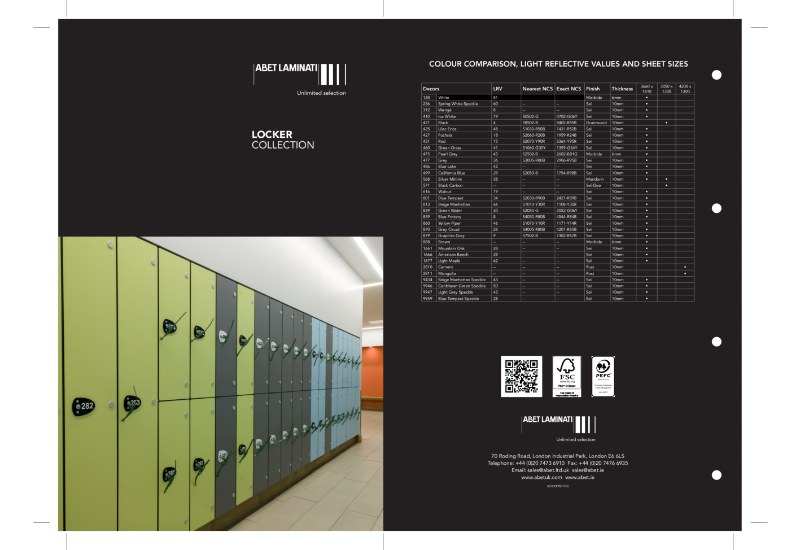 Lockers Wallchart