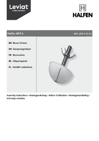 HALFEN KKT-A assembly instructions