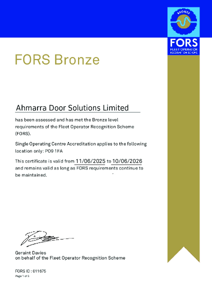 Fleet Operator Recognition Scheme (FORS)