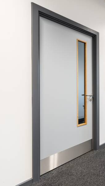 Single Door, NFR, With Vision Panel - Non Fire Rated Single Timber Door