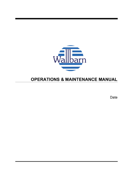 Operations & Maintenance Manual - Minipads