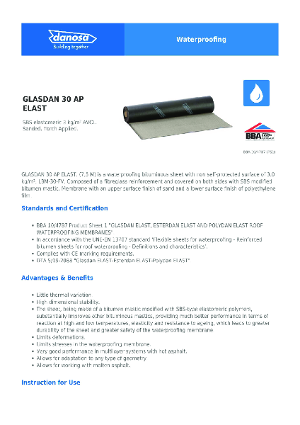 Danosa - GLASDAN 30 AP ELAST