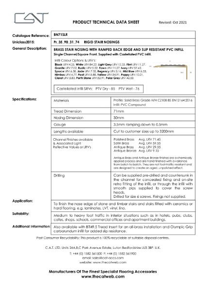 BN71SLR with Castellated PVC Datasheet
