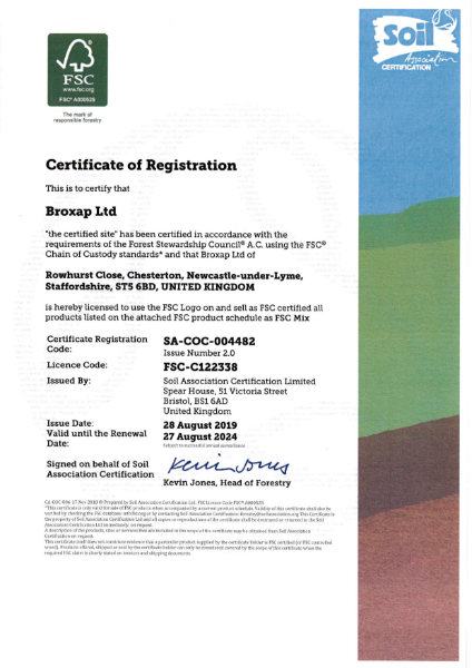 FSC® (FSC-C122338) Certification