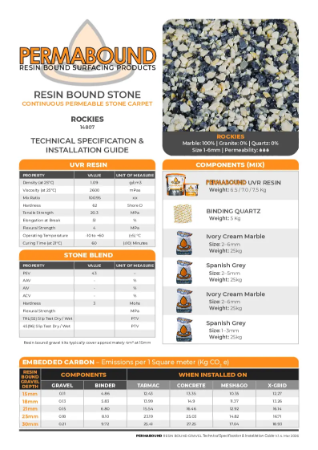 Resin Bound Stone — Rockies TDS