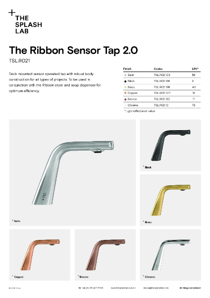 Ribbon Sensor Tap Datasheet