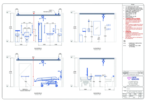 CareSpaces - Wet CPT - Coral Maxi 80 - Elevations