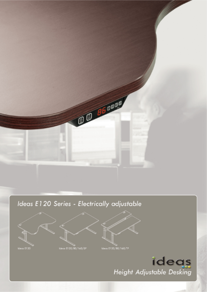 Height adjustable desks E120