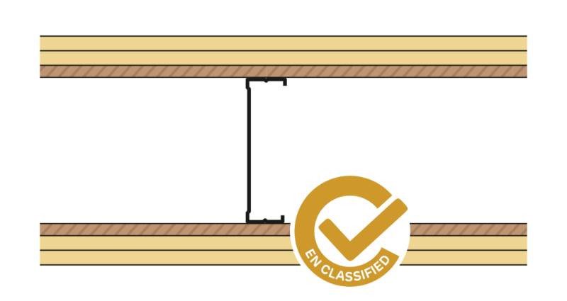 Siniat Single Frame Metal Stud Partition CS14R-215Un12Ply - Metal Stud Partitioning