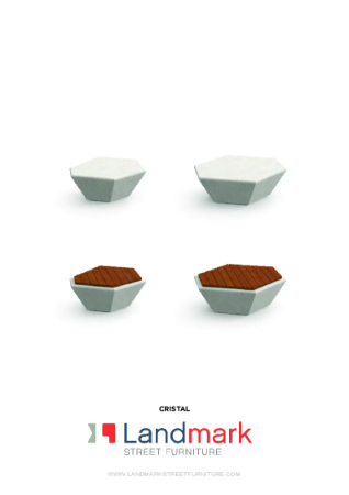 Crystal Concrete Bench Range Product Data Sheet