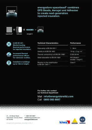 energystore spacebead Technical Datasheet