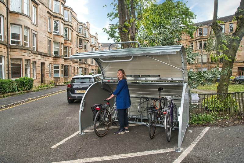 Network of 130 Bikehangars delivered for Glasgow