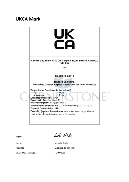 UK Conformity Assessed (UKCA)