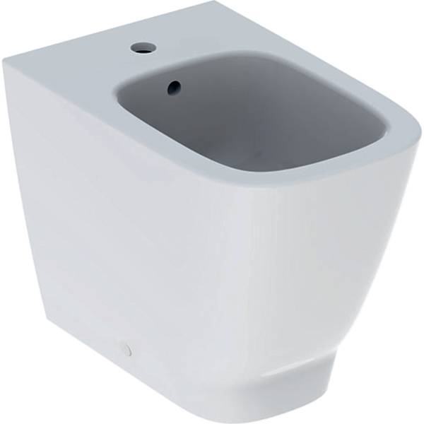 Geberit Smyle Square Floor-standing Bidet, Back-to-wall, Shrouded - Bidet