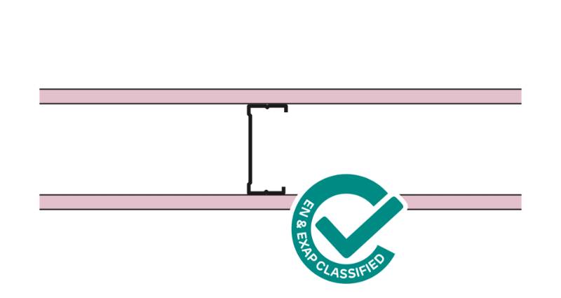 Siniat Single Frame Metal Stud Partition CS90R(400)-15F - Metal Stud Partitioning